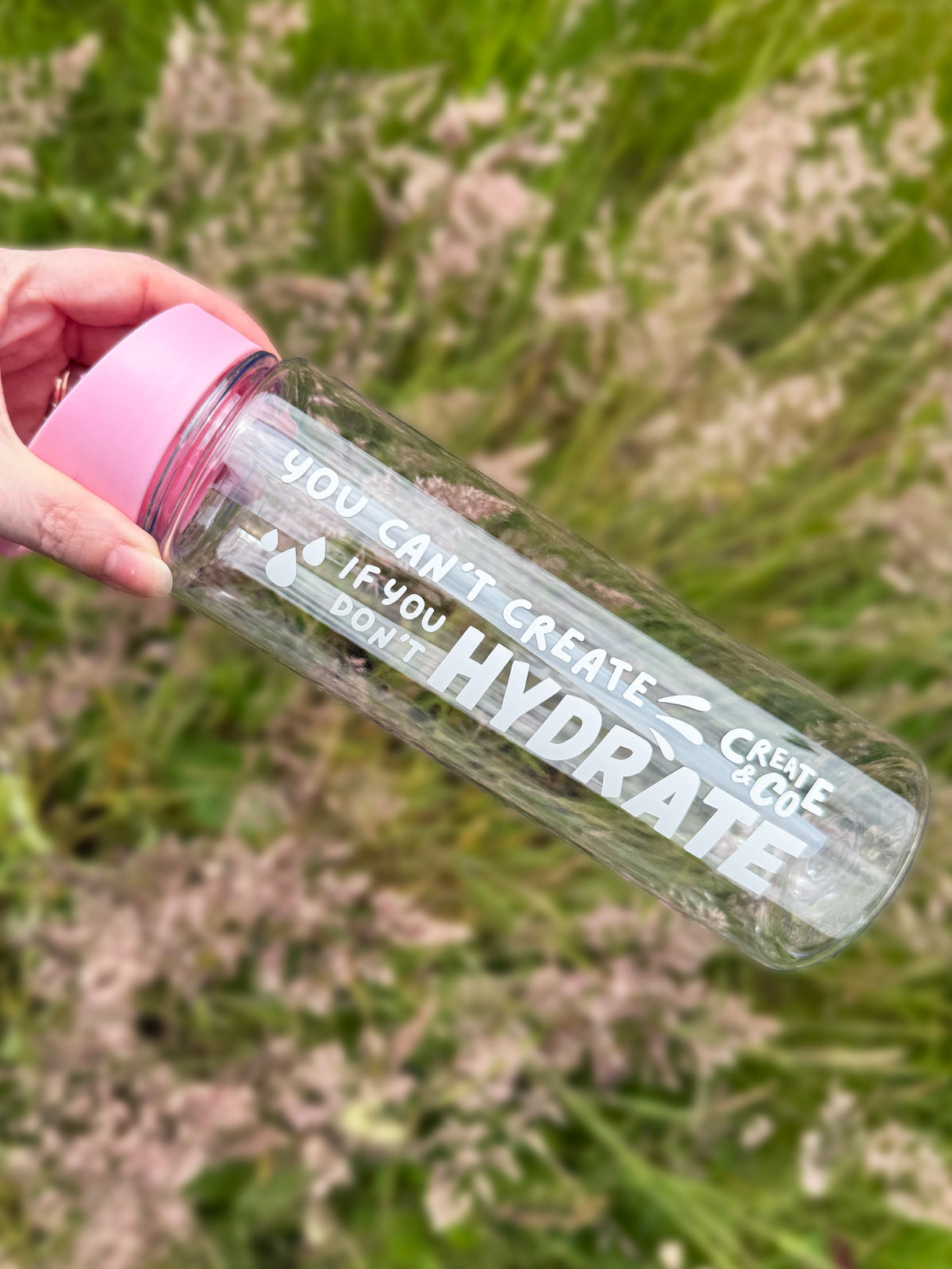 Sip & Create Water Bottle